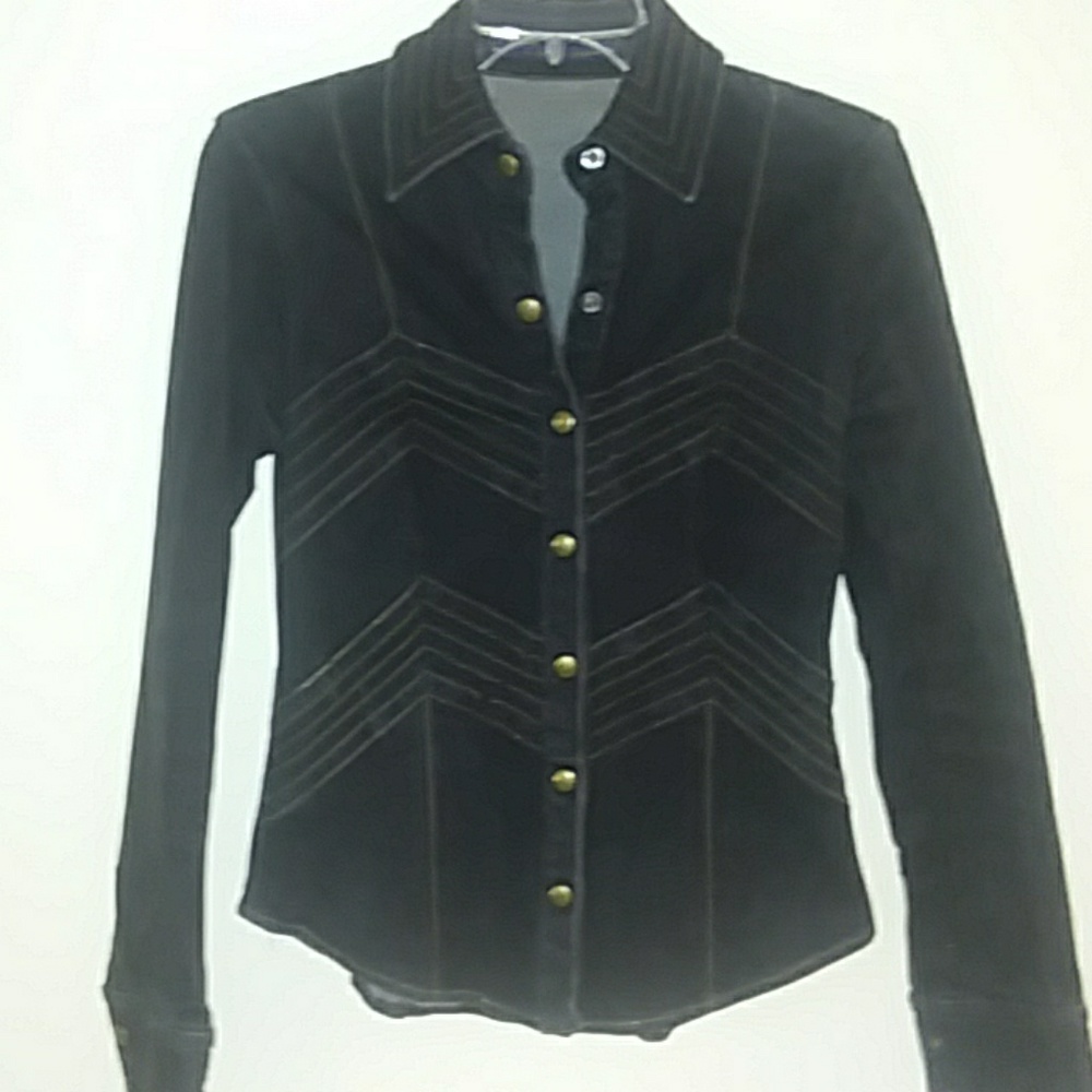 Black jean stretch blazer/jacket